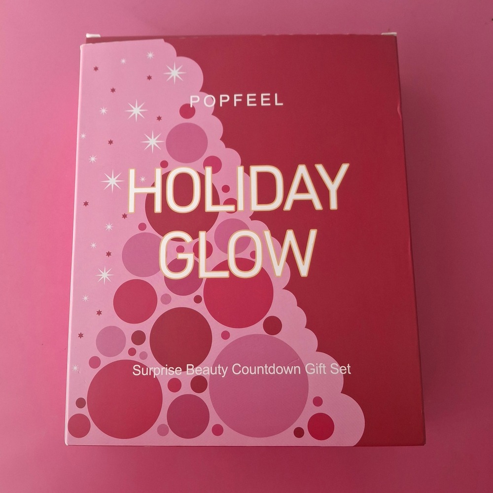 Popfeel Holiday Glow 24 Day Surprise Beauty Countdown Makeup Gift Set Advent